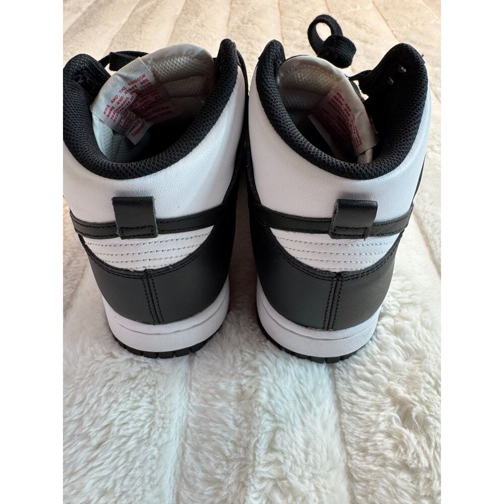 DD1869-103 Nike Dunk High Panda Black White University Red (Women's) 7.5 - Picture 7 of 8